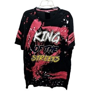 Switch Remarkable Street Style Black and Pink Graphic Tee Sz 2XL